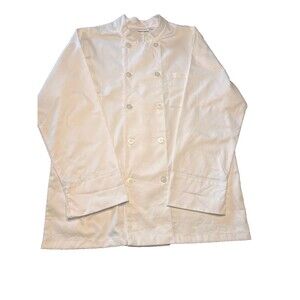 Chef Works Chef Coat Men's M White Long Sleeve Double Breasted Uniform
